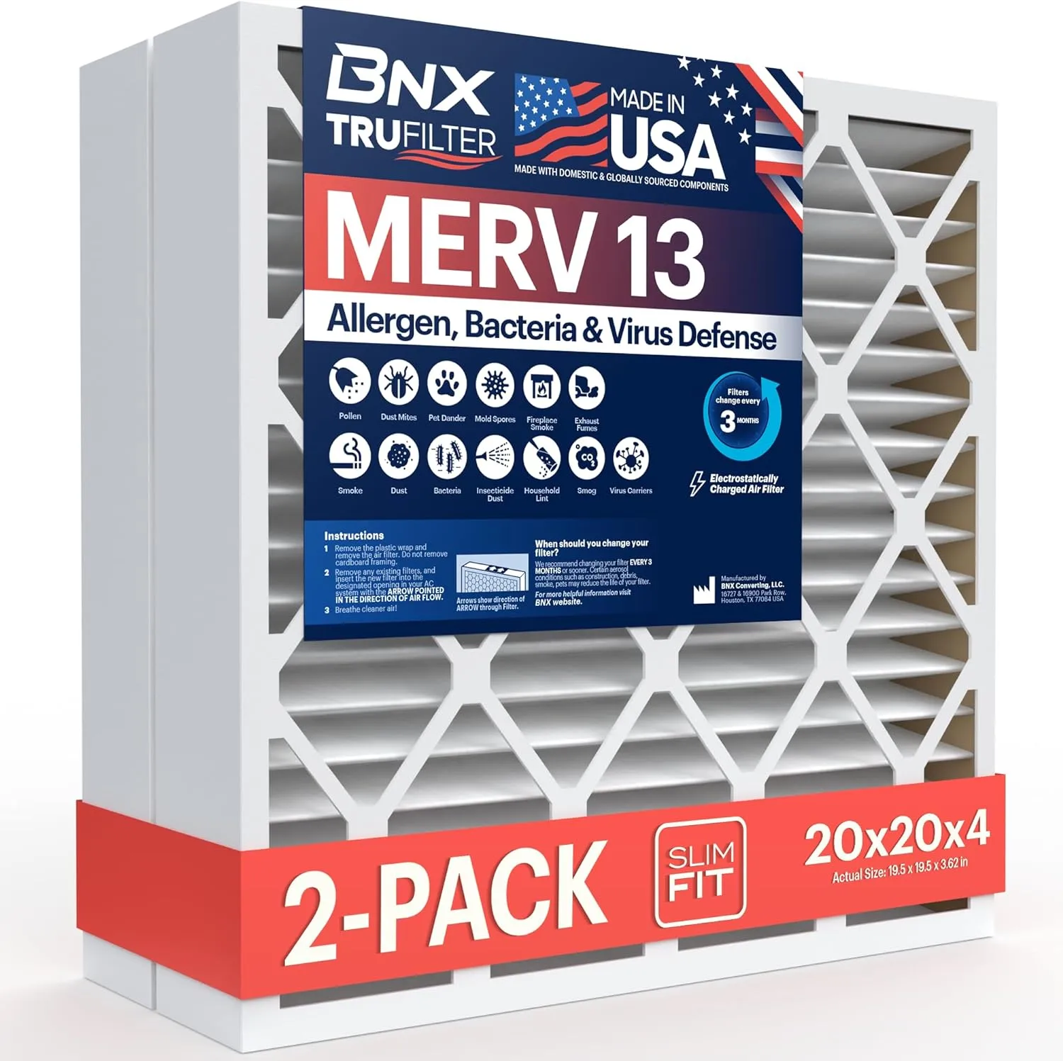 HVAC Air Filter BNXTruFilter