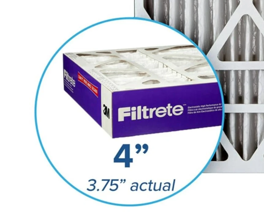 HVAC Air Filter Filtrete depth