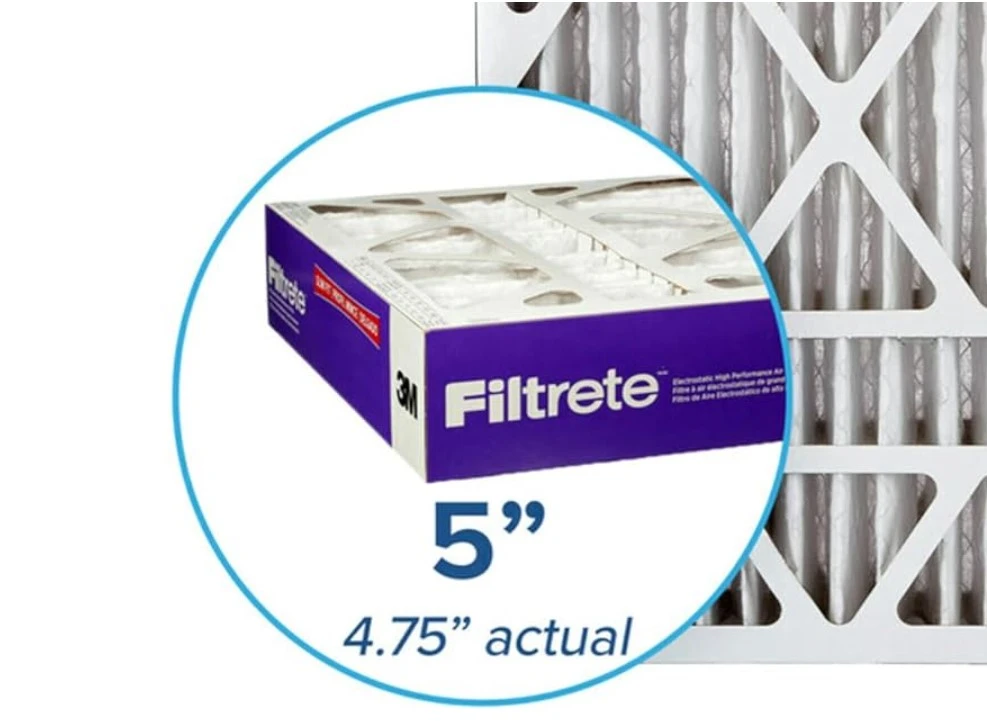 HVAC Air Filter Filtrete depth