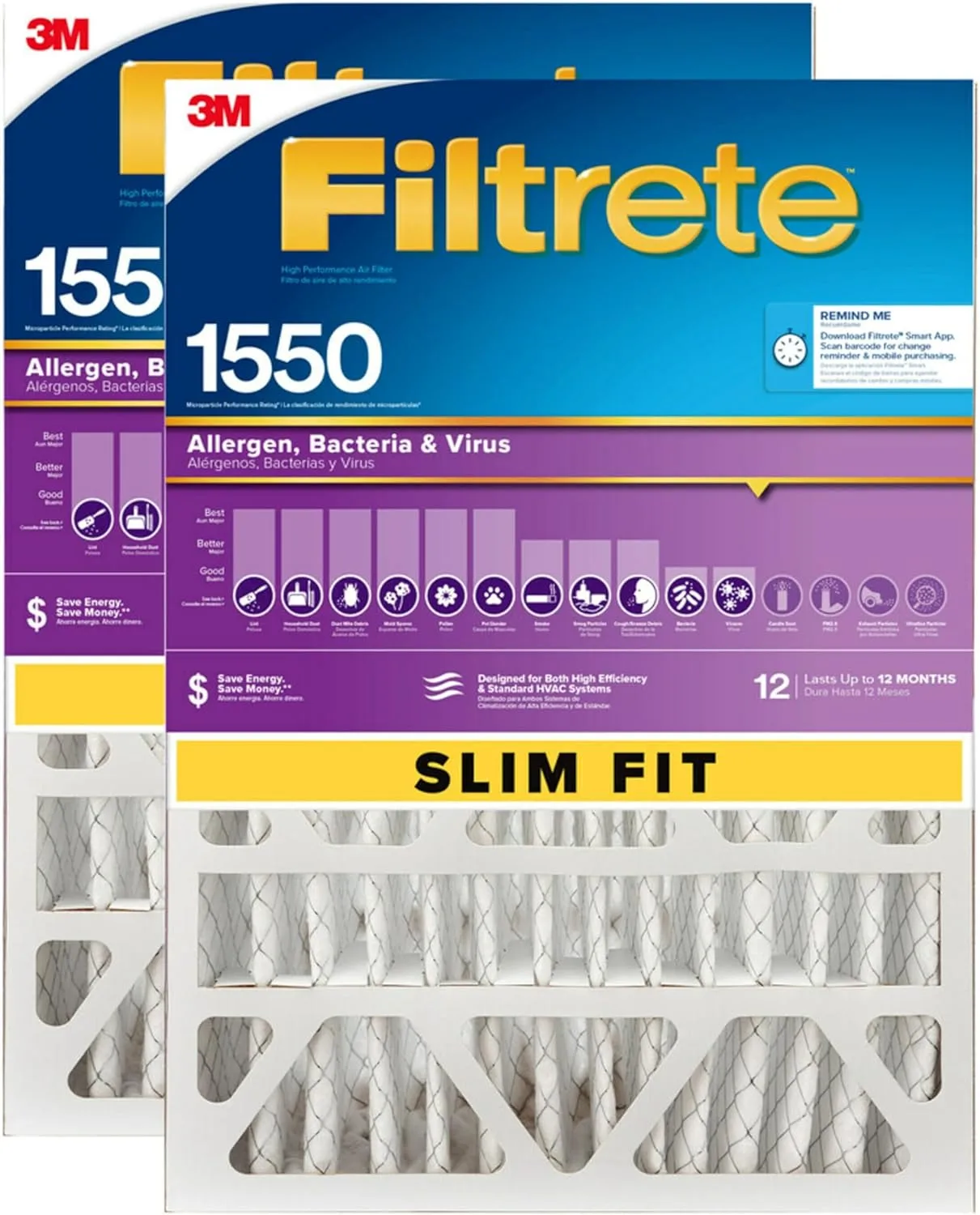 HVAC Air Filter filtrete Slim Fit