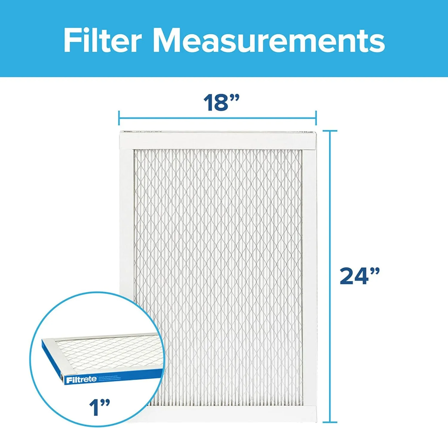 HVAC Air Filter Filtrete meassures display