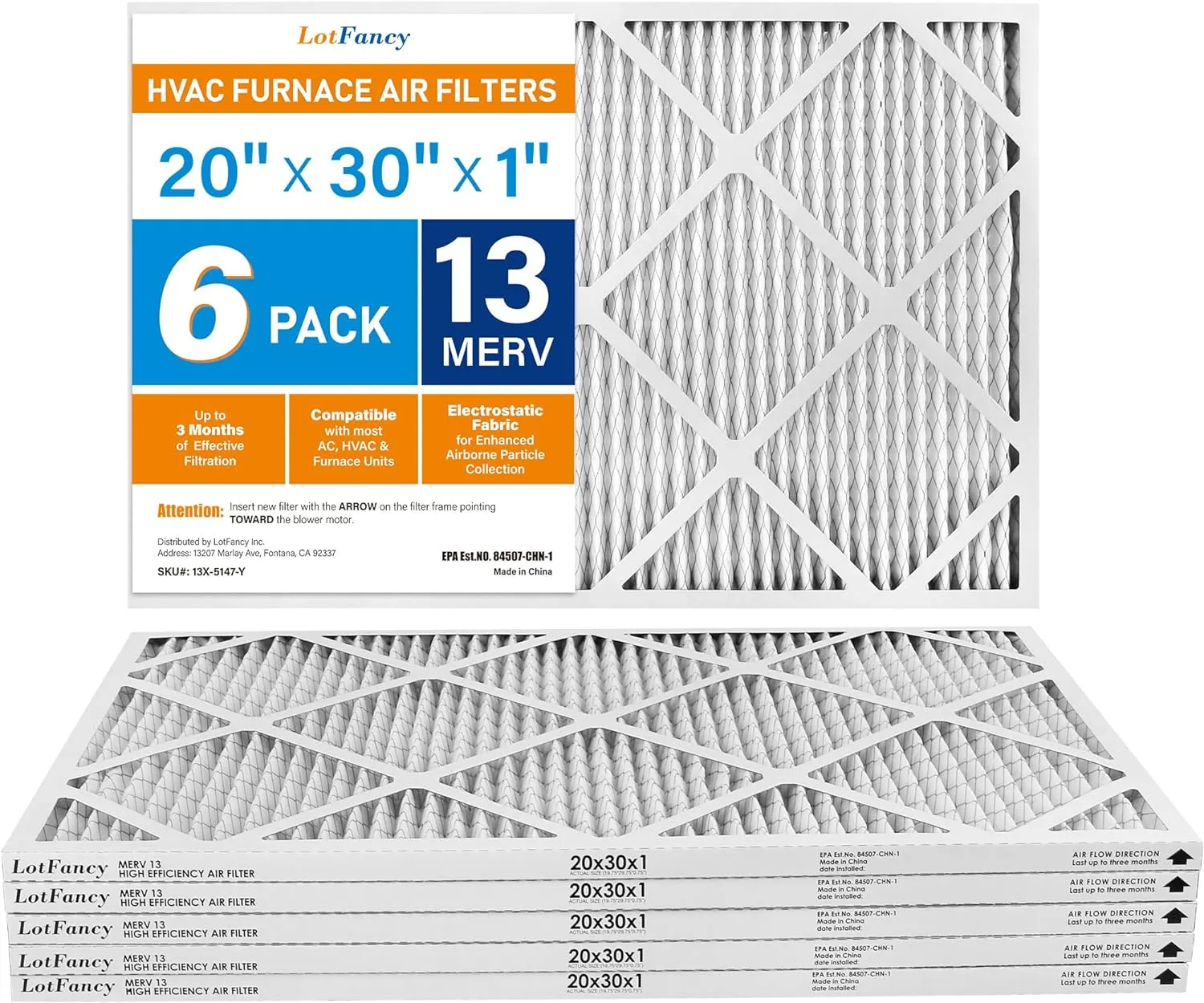 HVAC Air Filter LotFancy